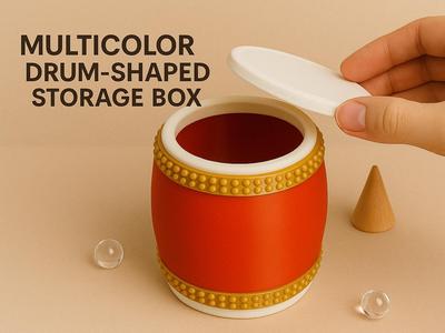 Drum-shaped Storage Box