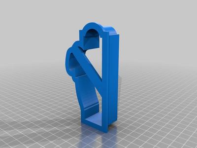 Tropical Cafe Sign Cookie Cutter Basic Outline