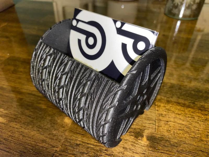 Set of Rims and Tires Business Card Holder   