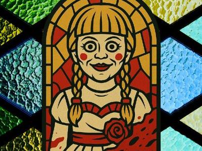 Annabelle Stained Glass Wallart