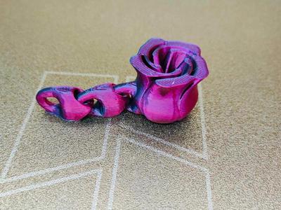 Flexi keychain Rose