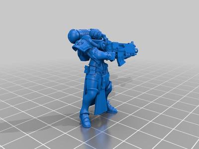 Orbital Drop Shock Troops female