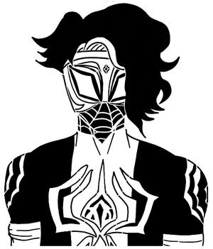 Spider-Man Pavitr Prabhakar stencil 1