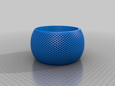 Geometric planter top+saucer