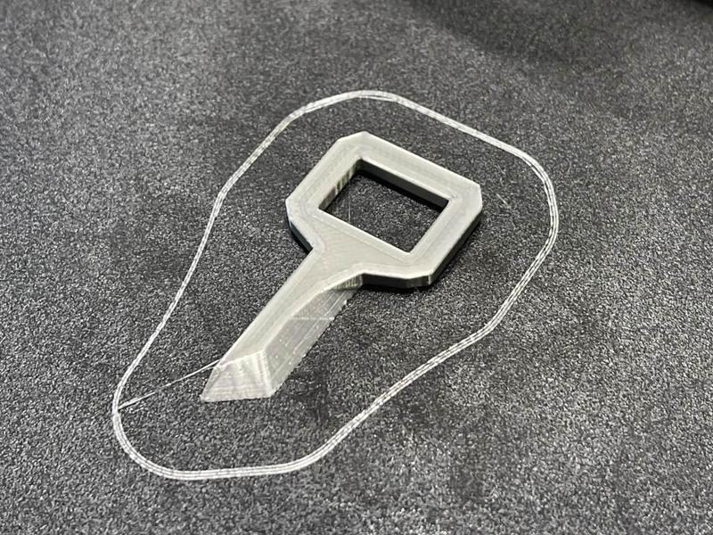 Safety box cutter keychain