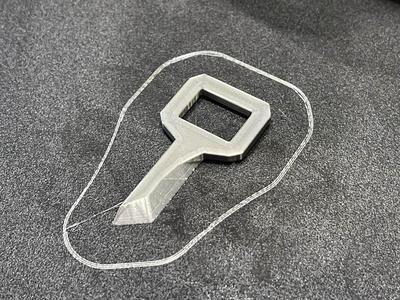 Safety box cutter keychain