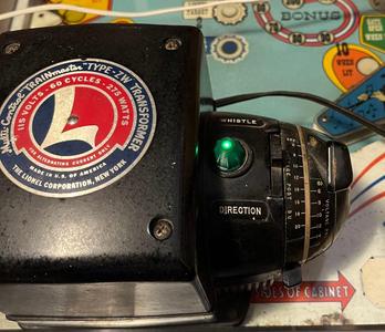 Jewel cap for Lionel Type-ZW transformer