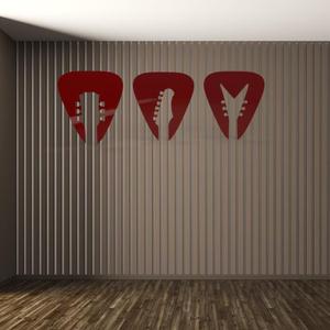 Trio Of Picks - Wall Hanging - Scaleable to any size! #JuneTunes