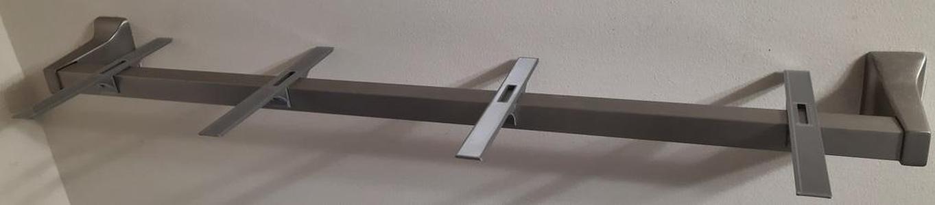 Towel bar to light shelf adapter