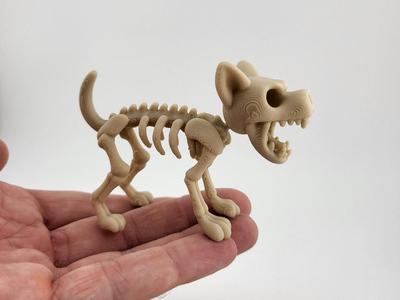 Dog Angry Stylized Skeleton kawaii halloween