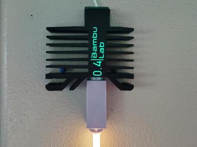X1P1 Hotend Light Box with LED Faux Filament 