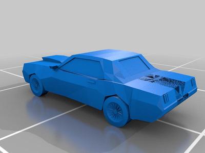 Low Poly Mustang Model