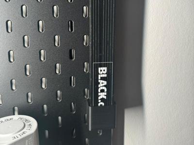 Pegboard Inch Ruler Holder