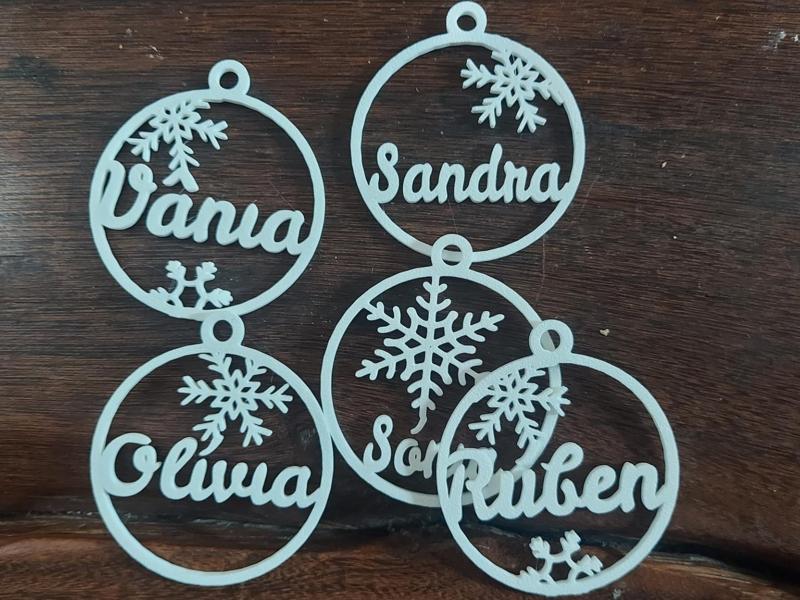 Christmas ornaments Ball with names O - Z