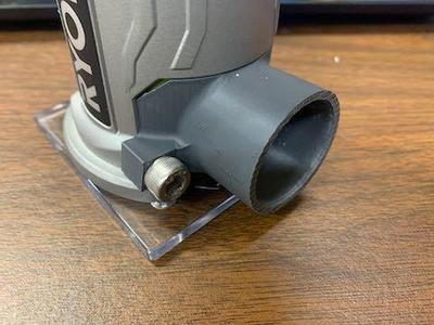 Dust Port, Front Cover and Base for Ryobi and Ridgid Trim Routers
