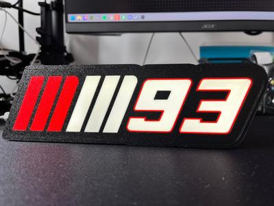Marc Marquez Lightbox Lamp