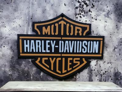 Harley Davidson wall plaque