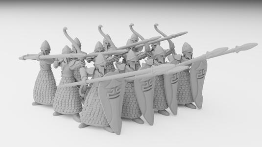 Elven Sea Guard Miniature (28mm, modular)