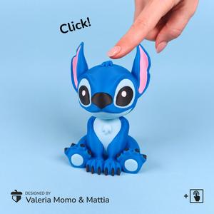 Stitch Clicker 🌺🌴, Clicky Figure 3D Toy (Lilo & Stitch Fan-Art)