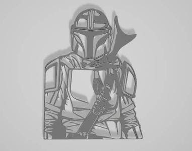 Mandalorian wall art