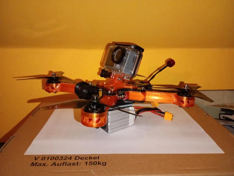 Top plate action camera mount   