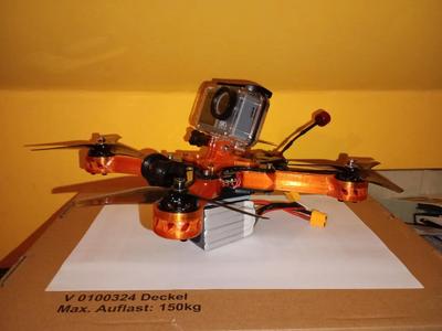 Top plate action camera mount   