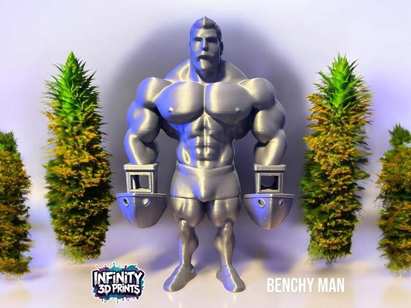 BENCHY MAN - HE HAS BENCHY'S FOR HANDS 