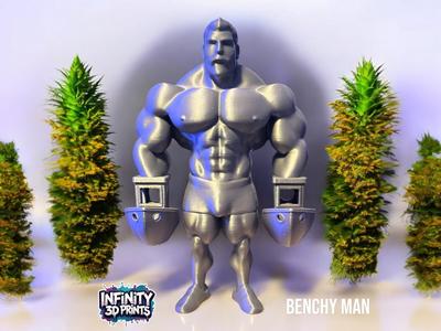 BENCHY MAN - HE HAS BENCHY'S FOR HANDS 