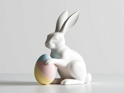 Easter Bunny with Egg 