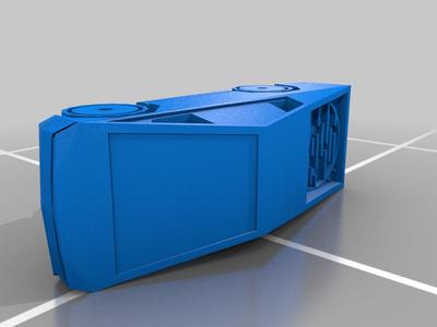 Micro CyberTruck w/Moving Wheels - Print in Place