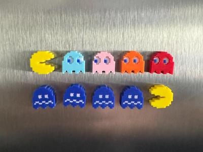 Pac-Man Magnet Set 6x3mm