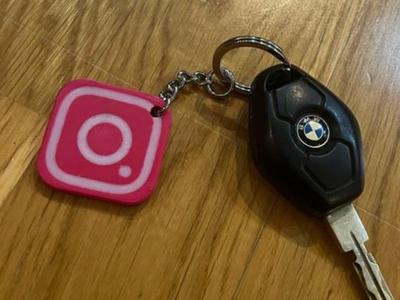 NFC instagram keychain