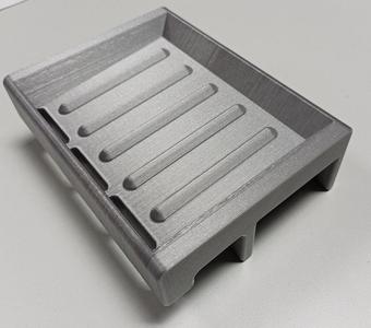 Clip-on soap/sponge holder