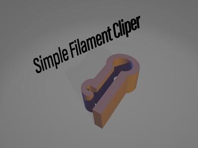 Very simple filament clipper