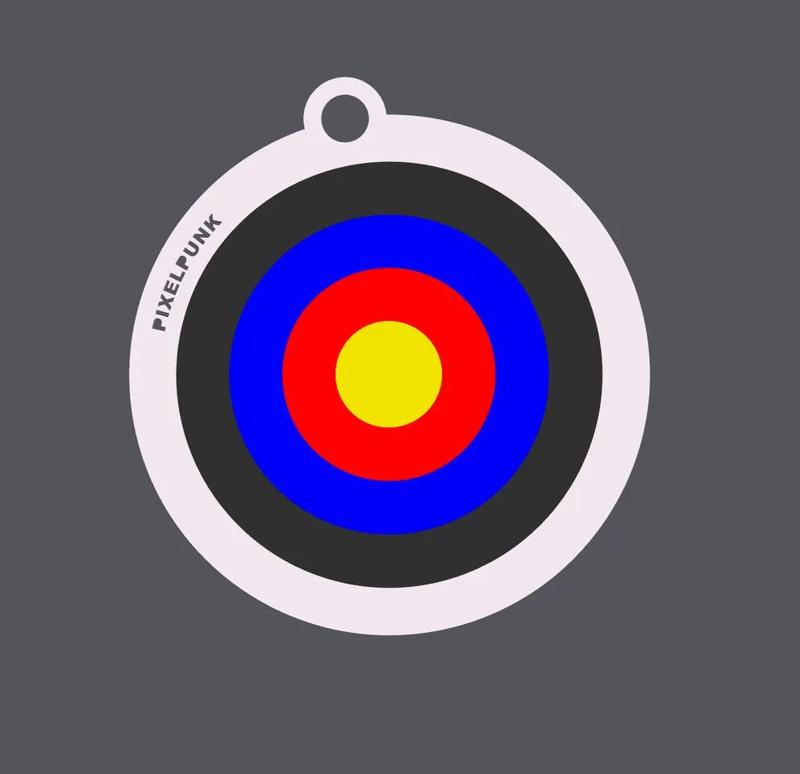 The Archery Target Keychain   