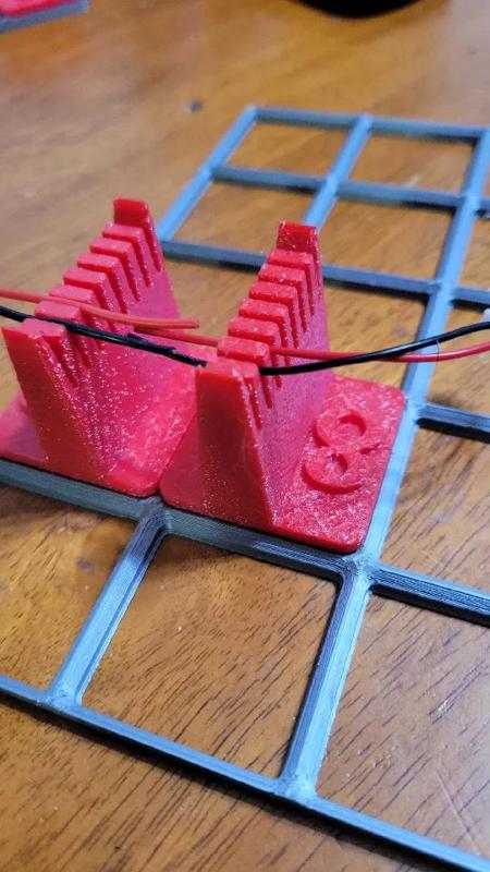 #6 and #8 Strand Wire Gridfinity Soldering Jig   