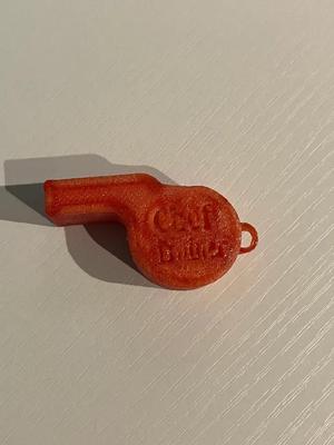 very loud whistle   