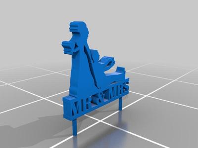 Custom Wedding Cake Topper. 
