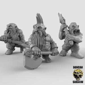 Dwarf Berserkers With Doublehanded Weapons (pre supported)