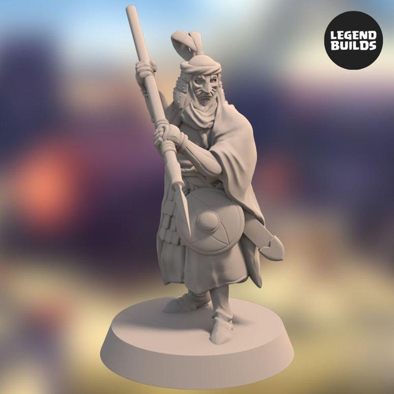 Empire of Jagrad Palace Guard - Pose 2 - 3D printable miniature - STL file