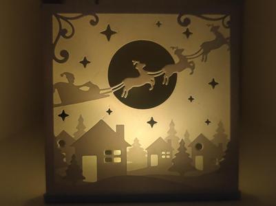 Christmas Decoration Tea Light Frame