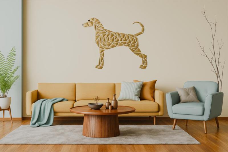Geometric dog wall art - “German-Shorthaired-Pointer style”
