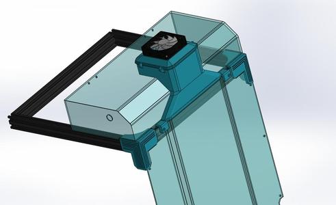 Ender6 Extractor using Creality top cover