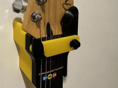 Stratocaster Wall Mount with Lock + bottom bracket