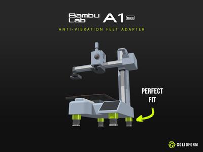 A1 Mini Anti-Vibration Feet Adapter (New version)