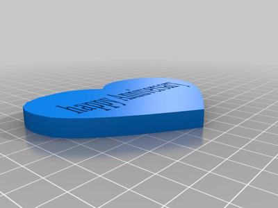 Anniversary love heart