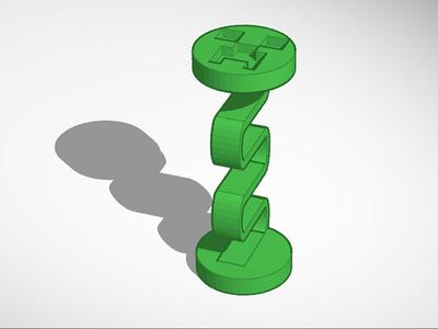 Creeper Themed Pocket Press Fidget