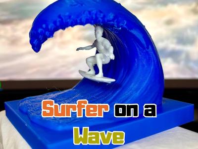Surfer on a Wave - 3D Printable Sculpture