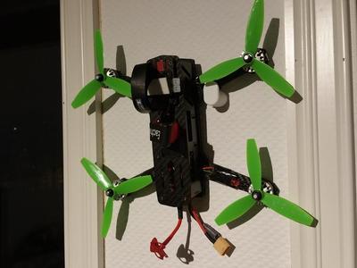 Racing drone wall mount