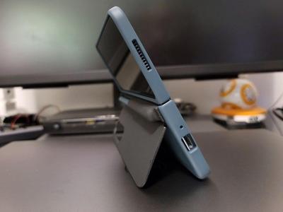 Samsung Galaxy Z Fold 4 S-Pen Cover Custom module with pen and stand.